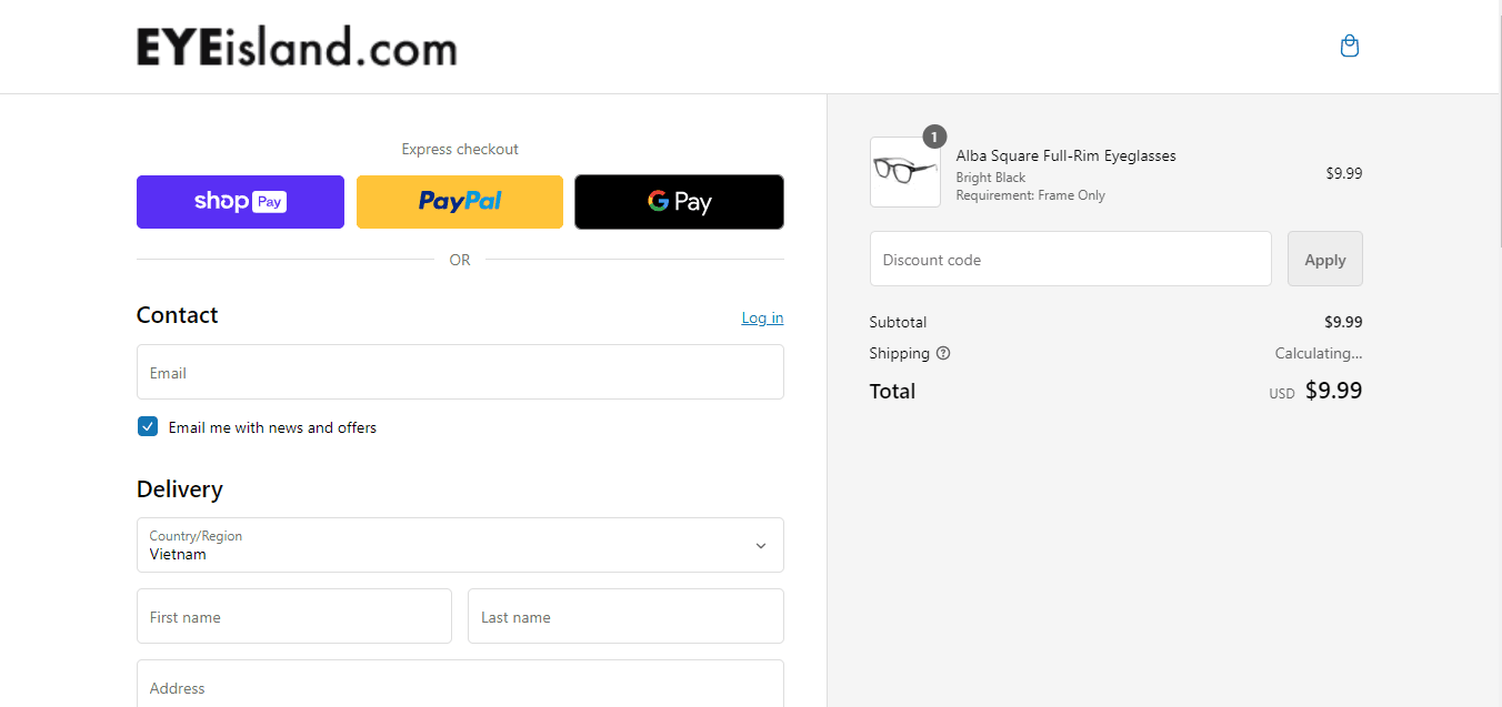 How to apply Eyeisland coupon code